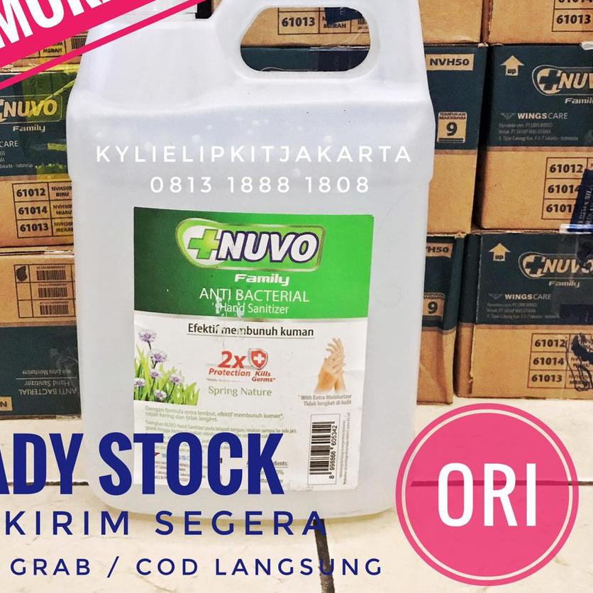 [SQ9]Nuvo Hand Sanitizer Gel Jerigen 4 Liter 4L Refill ORIGINAL ANTISeptic Ready Stock 4Liter TERMUR