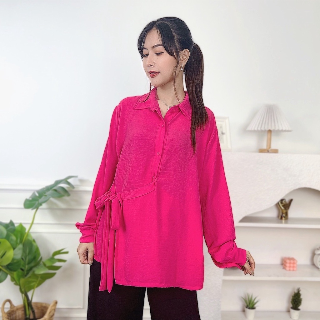 AFI - EC - ⭐️ PREMIUM AIRFLOW CRINCLE ⭐️ Ghina Top CRINCLE