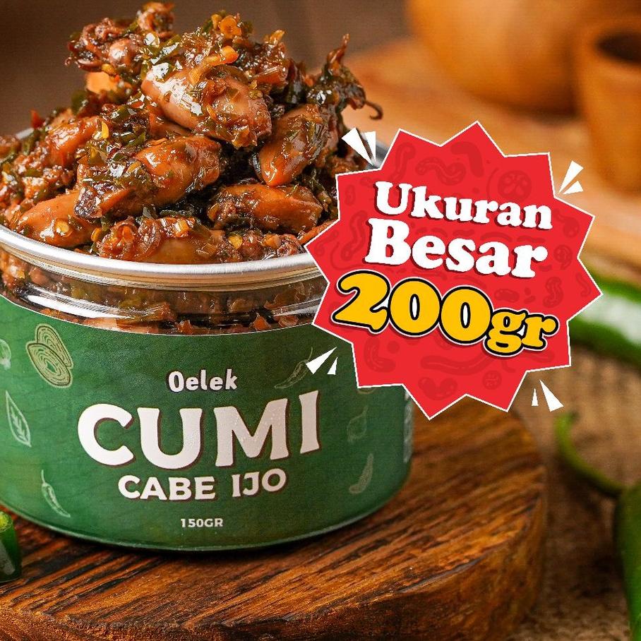 

SNT160 Oelek Cumi Cabe Ijo Oelek / Lauk Cumi Cabai ijo / Lauk Siap Saji |