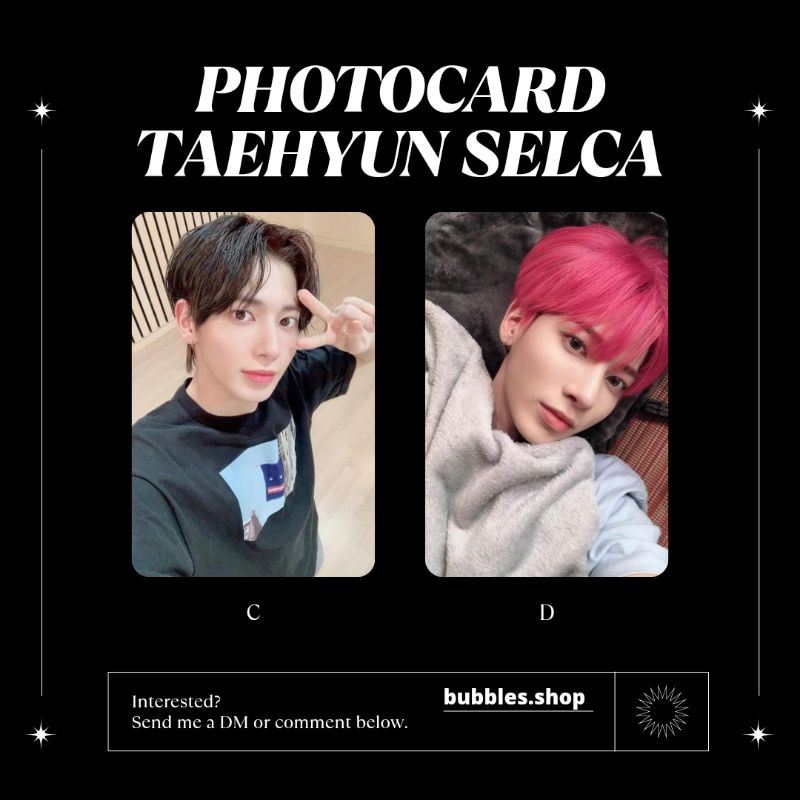 PHOTOCARD UNOFFICIAL TAEHYUN TXT SELCA