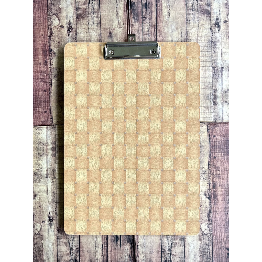 Clipboard Papan Kayu - Papan Ujian Kayu - Alas Ujian Ukuran Folio