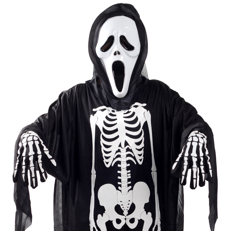 Serenity Skeleton Ghost Kostum hantu baju tulang tengkorak scream anak dewasa kostum halloween costume / custom helloween - KH01