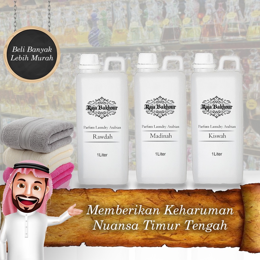 Parfum Laundry Arabian 1 Liter Pengharum Laundry Aroma Timur Tengah