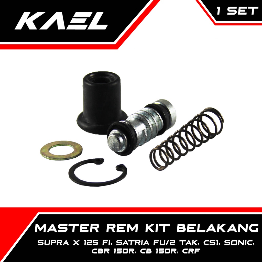 Master Rem Kit Belakang Supra X 125 DD-FI-Helm In-GTR/Satria FU-2 Tak/CB 150R/CBR 150 R-X/CS1/Sonic/CRF 150-250 150X-150R Seal-Sil Karet Repair Kit Cakram Set