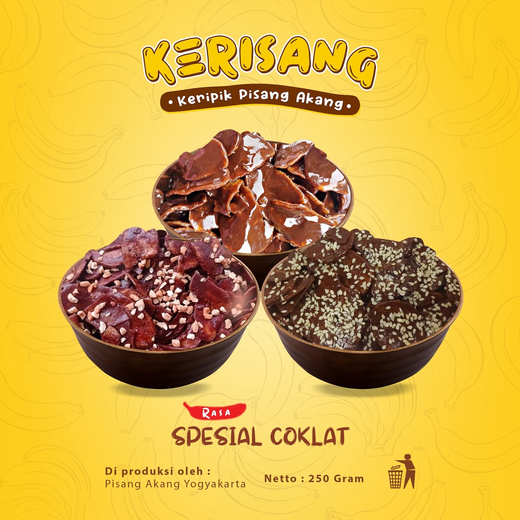 

Keripik Pisang Akang Spesial Rasa Coklat 225g