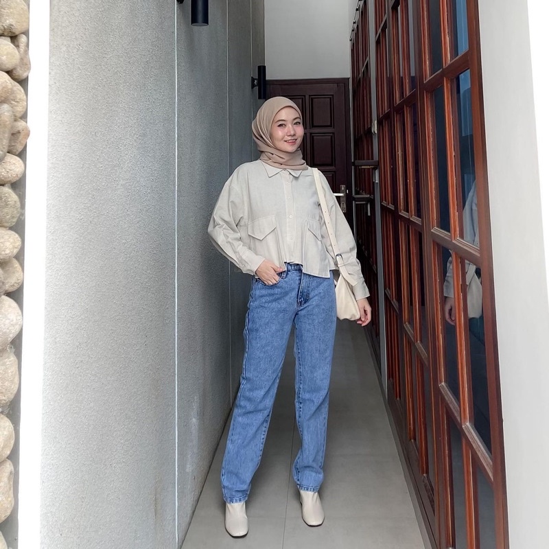 CORLA TOP KEMEJA LINEN 2496