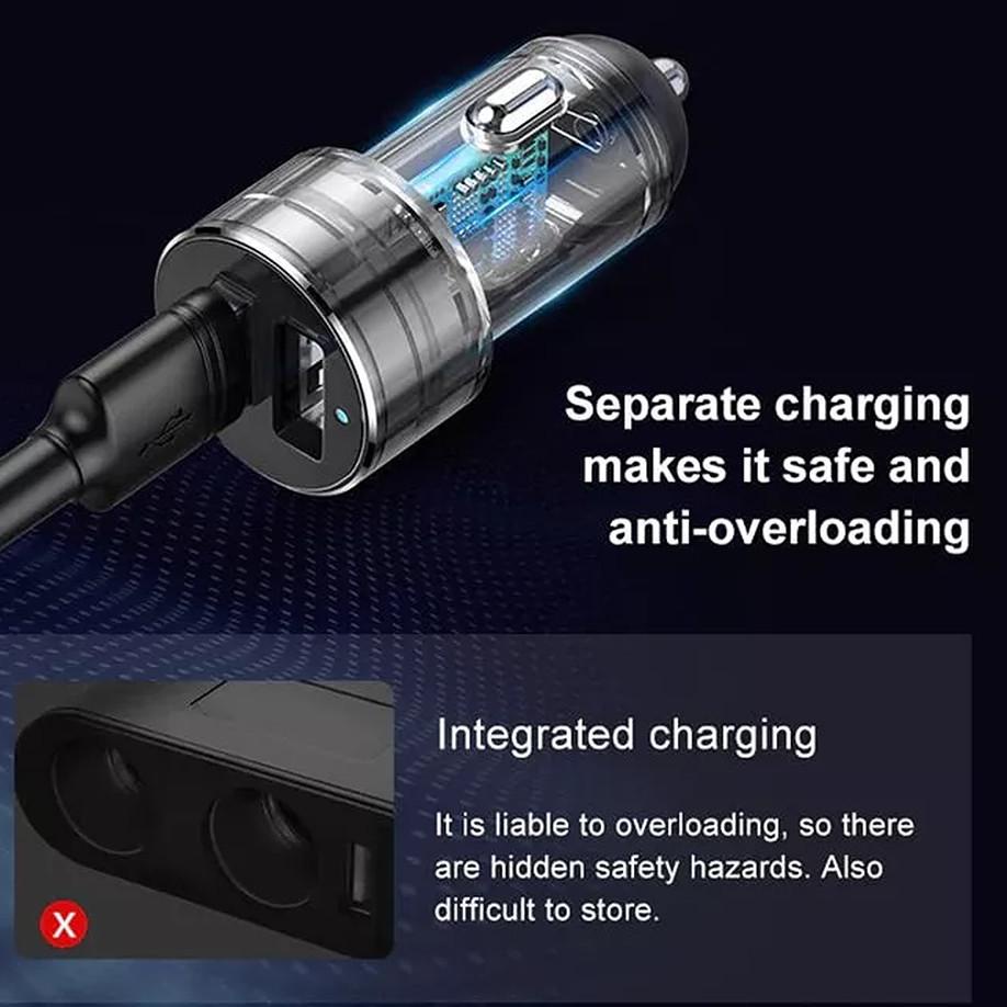 Terpercaya Car Charger Baseus Charger Mobil USB Dual Port