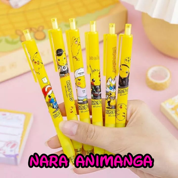 

Nara Animanga Pulpen Gel Karakter Anime Pokemon Pikachu