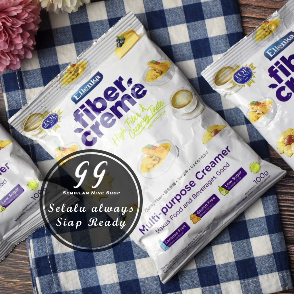 FIBER CREME Ellenka 100 Gram Multi Purpose Creamer FIBERCREME Elenka Krimer