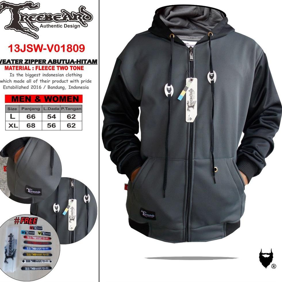 [PIN.10De22o] ORIGINAL TREEBEARD  Jaket Pria Hoodie Original TREEBEARD - Jaket Hoodie Zipper Premium