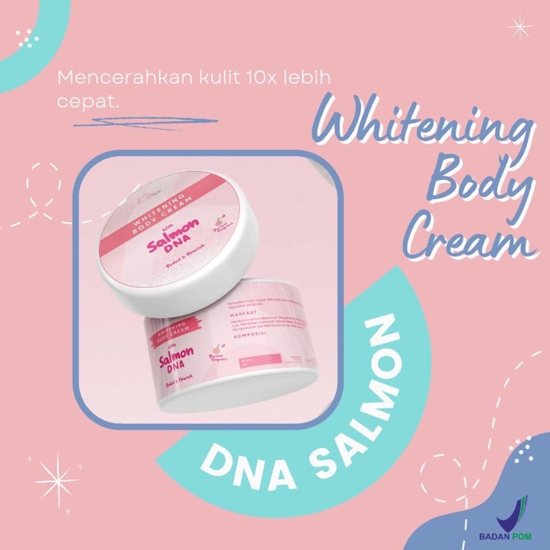 Whitening Body Cream with DNA SALMON