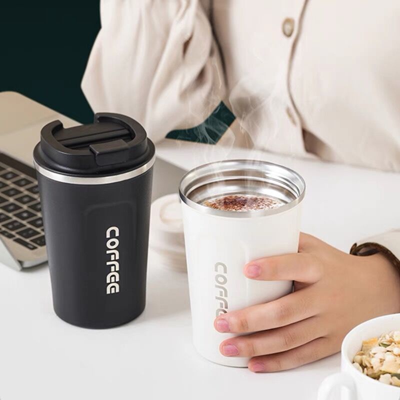 (COD) PL 380/510ML Kettle KOPI Portable Travel Mug Stainless Steel Insulated Coffee Mug/Insulated Mug TERMOS BOTOL MINUM