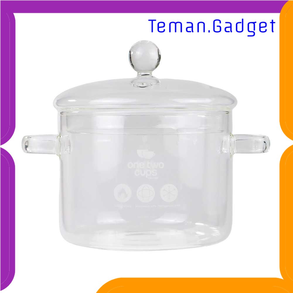 TG - DPR One Two Cups Pot Panci Masak Stewing Soup Pot Borosilicate Glass - YWJ-1265