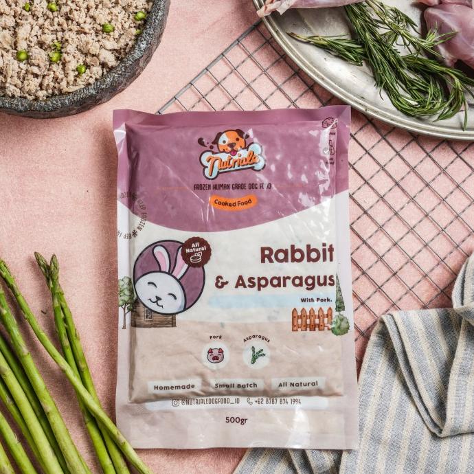 

[BISA COD] Cooked rabbit with pork and asparagus