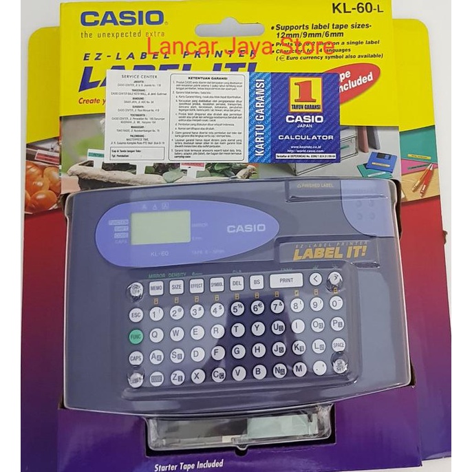 

Casio Label Printer KL60/Printer Label It Casio KL-60L/Casio Printer