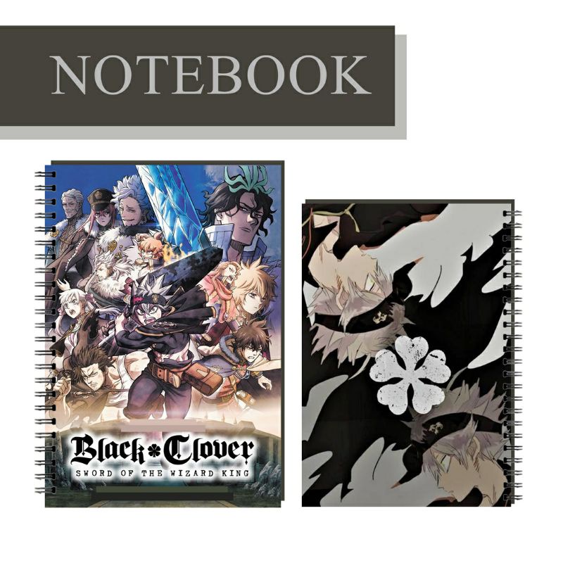 

Notebook Anime Black Clover Book Manga Notebook