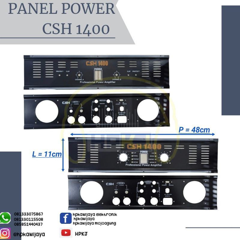 Panel power 2u csh 1400 plat amplifier csh1400 plat power