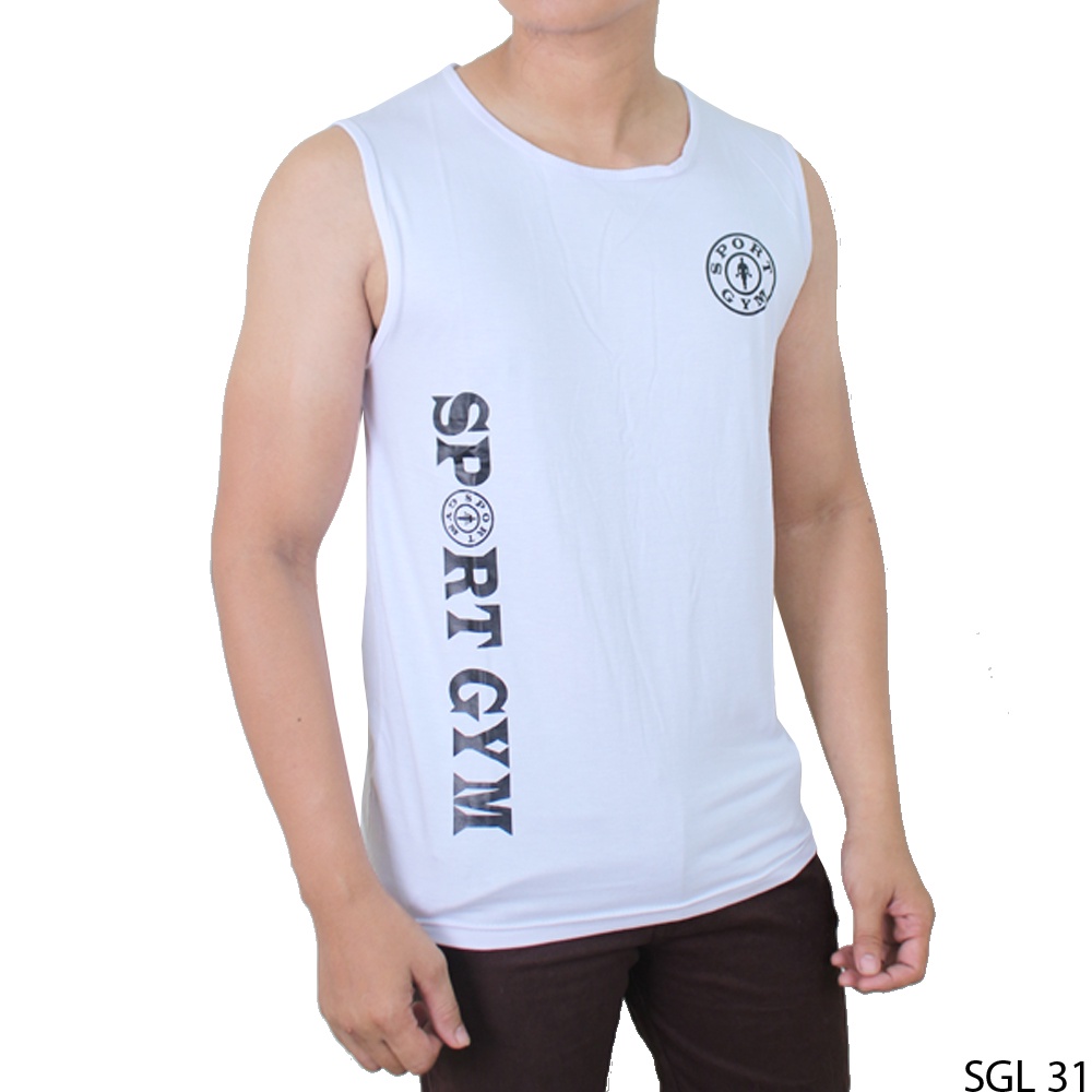 Kaos Singlet Katun Putih – FP 449