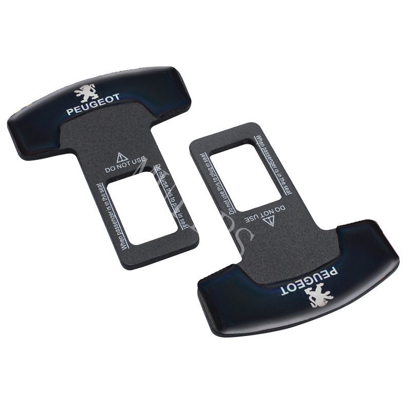 Peugeot 1/2Pcs Gesper Sabuk Pengaman Mobil Klip Metal Hard Plug Alarm Stopper Hilangkan Suara Untuk 2008 3008 508 408 5008 206 208 207 307 308 406