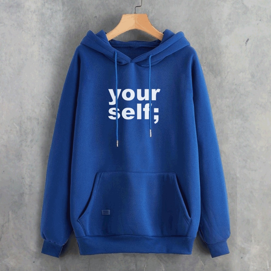 Parisdivarious Sweater Hoodie Jemper Yourself Bahan Fleece Size S - XXL (Pria &amp; Wanita)