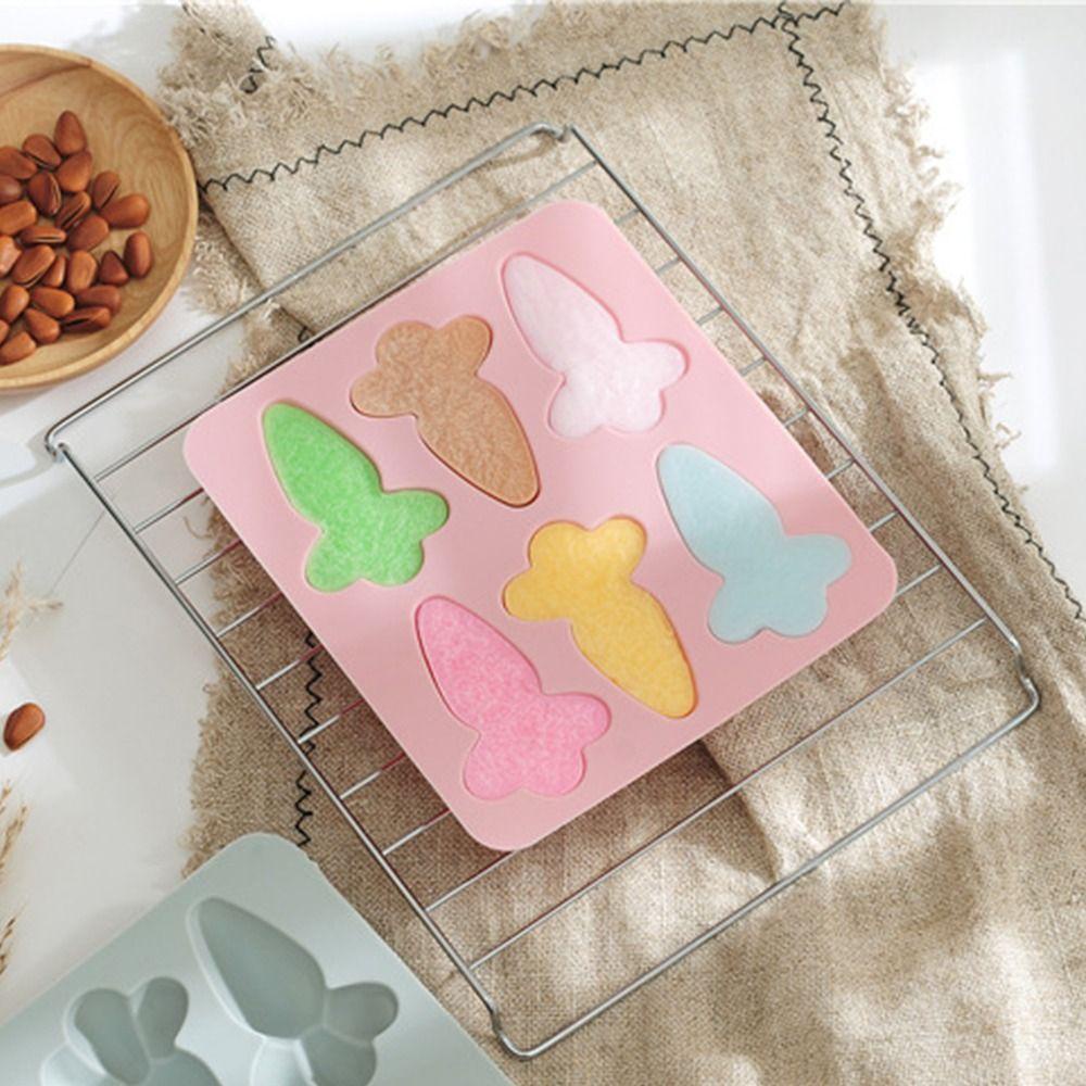 Solighter Easter Silicone Mold DIY Cetakan Sabun Dekorasi Liburan 6rongga