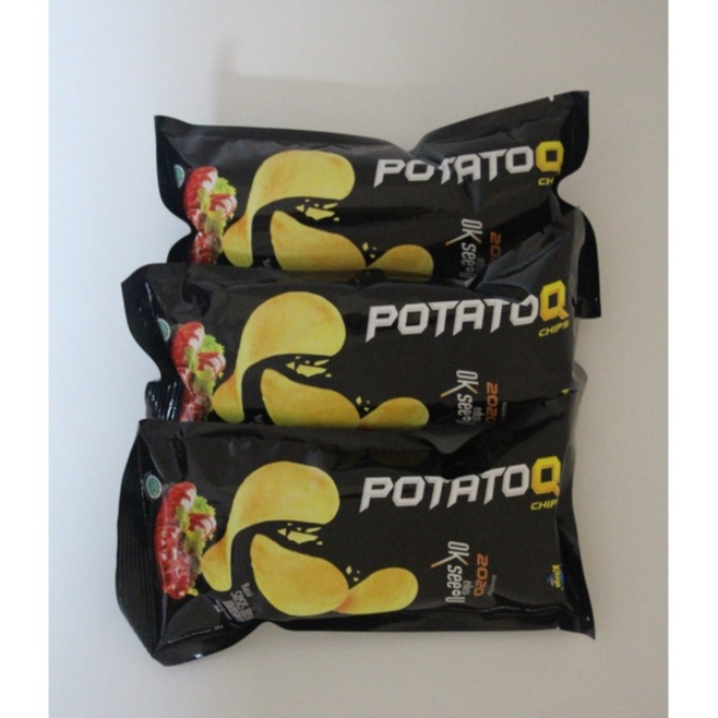 

Jajanan 1 box Potato Q Chips 1 Pack Isi 10 pcs @28gr