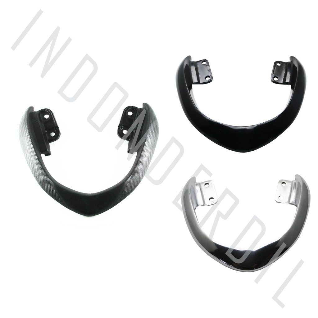 Behel-Begel-Pegangan Tangan-Bracket-Breket-Braket-Brecket-Handle-Handel-Hendel-Hendle Karet-Besi Jok-Jox Belakang Karet-Aluminium-Alumunium Honda Beat Lama-Old Karbu