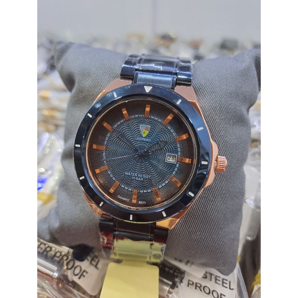 Jam tangan Leopard sport rantai pria tahan air