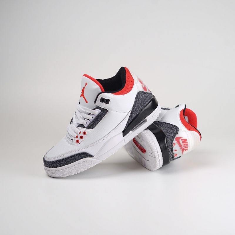 Air Jordan Retro 3 Denim Fire Red