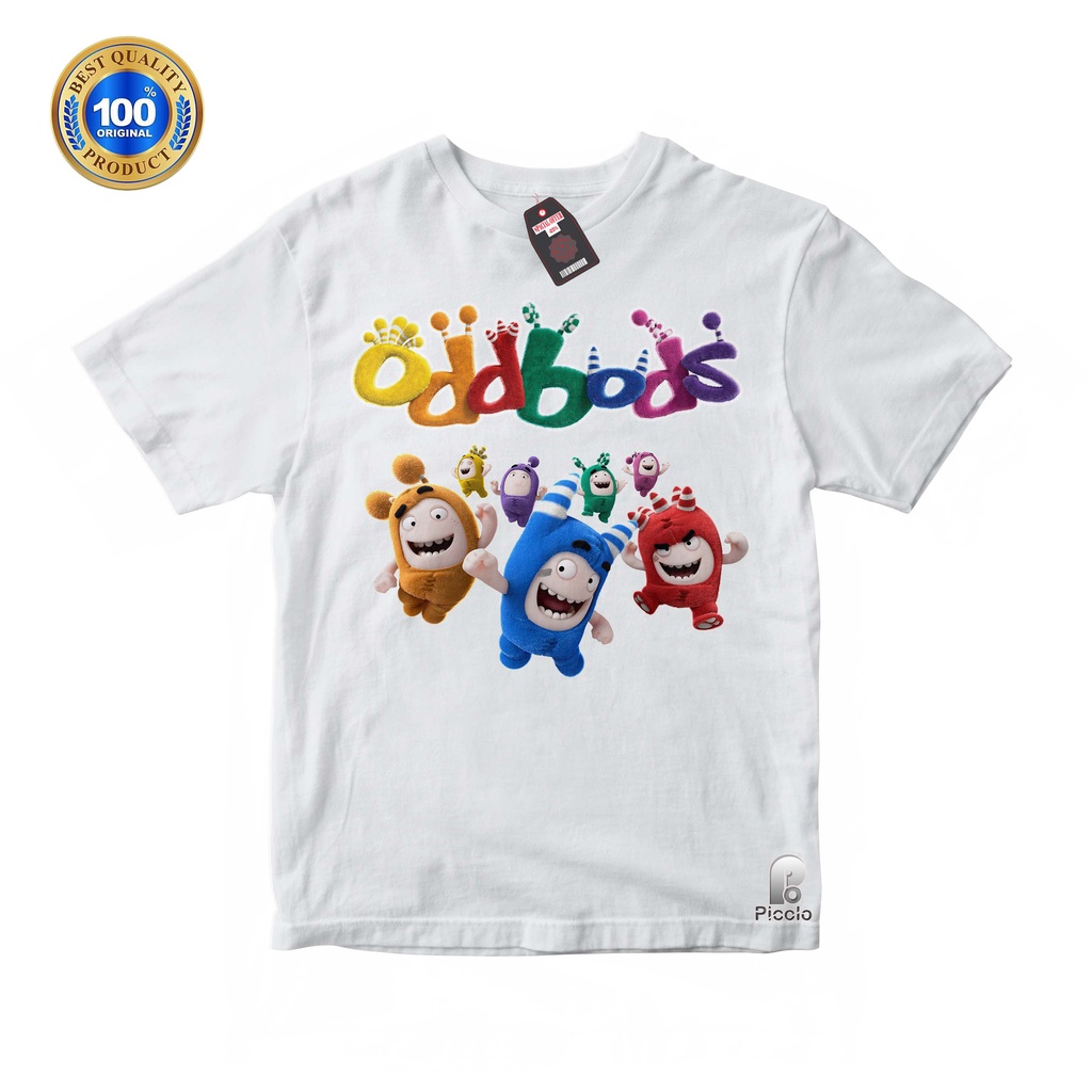 BAJU ANAK KAOS ATASAN ANAK MOTIF ODDBODS Unisex Bahan COTTUN (Free Nama)