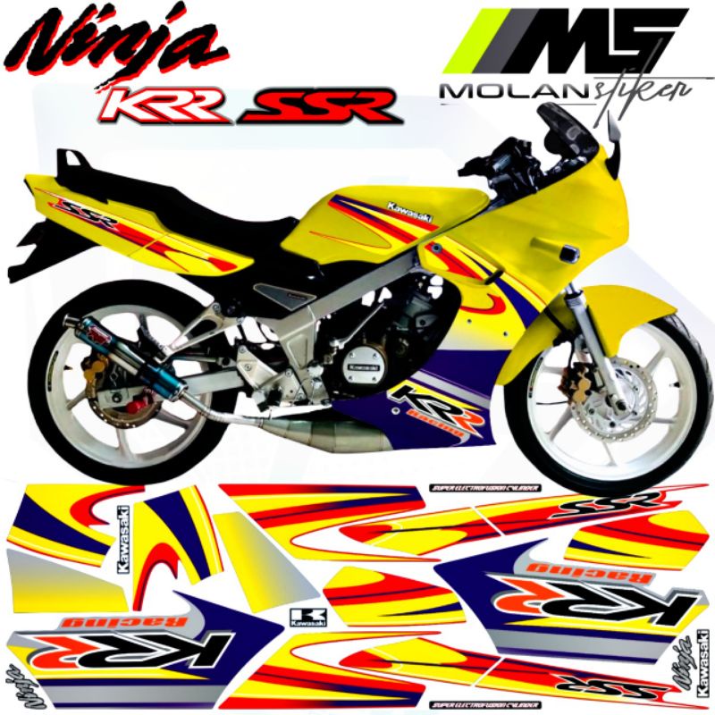 Decal Sticker Striping Variasi Ninja R SSR KRR 150 Thailand - KR 150 R E6 E7 E8 - Ninja R KRR SE - N