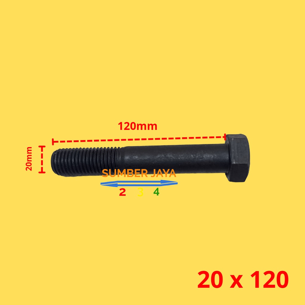 BAUT MUR BAJA 20 X 120 HITAM PER 1 PCS