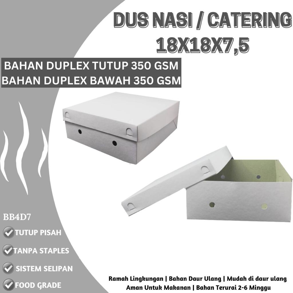 Dus 18x18 Dus Nasi Tebal 350 Gsm (BB4D7-18X18X7.5 Cm)