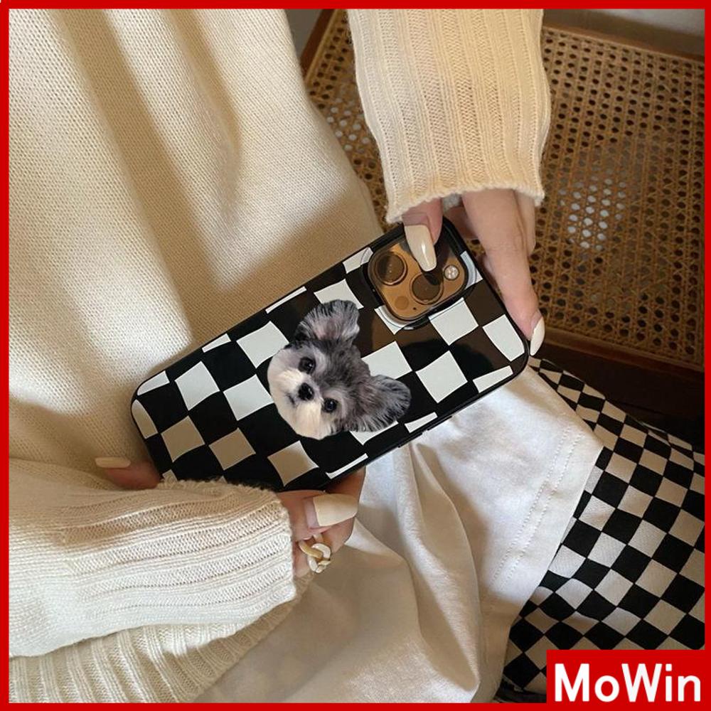 For iPhone 14 Pro max iPhone Case Black Soft Case TPU Candy Case Shockproof Big Hole Protection Camera Cute Puppy Compatible For iPhone 13 Pro max 12 Pro Max 11 xr xs 7Plus 7 8