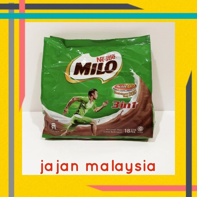 

milo 3 in 1 sachet malaysia isi 18 TERLARIS TERPERCAYA ORIGINAL