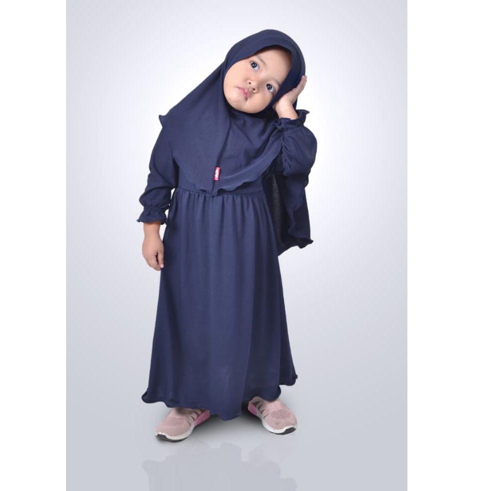 [MTK.21De22ᴰ] GAMIS ANAK PEREMPUAN AIRA POLOS UMUR 3 - 5 TAHUN BASIC POLOS
