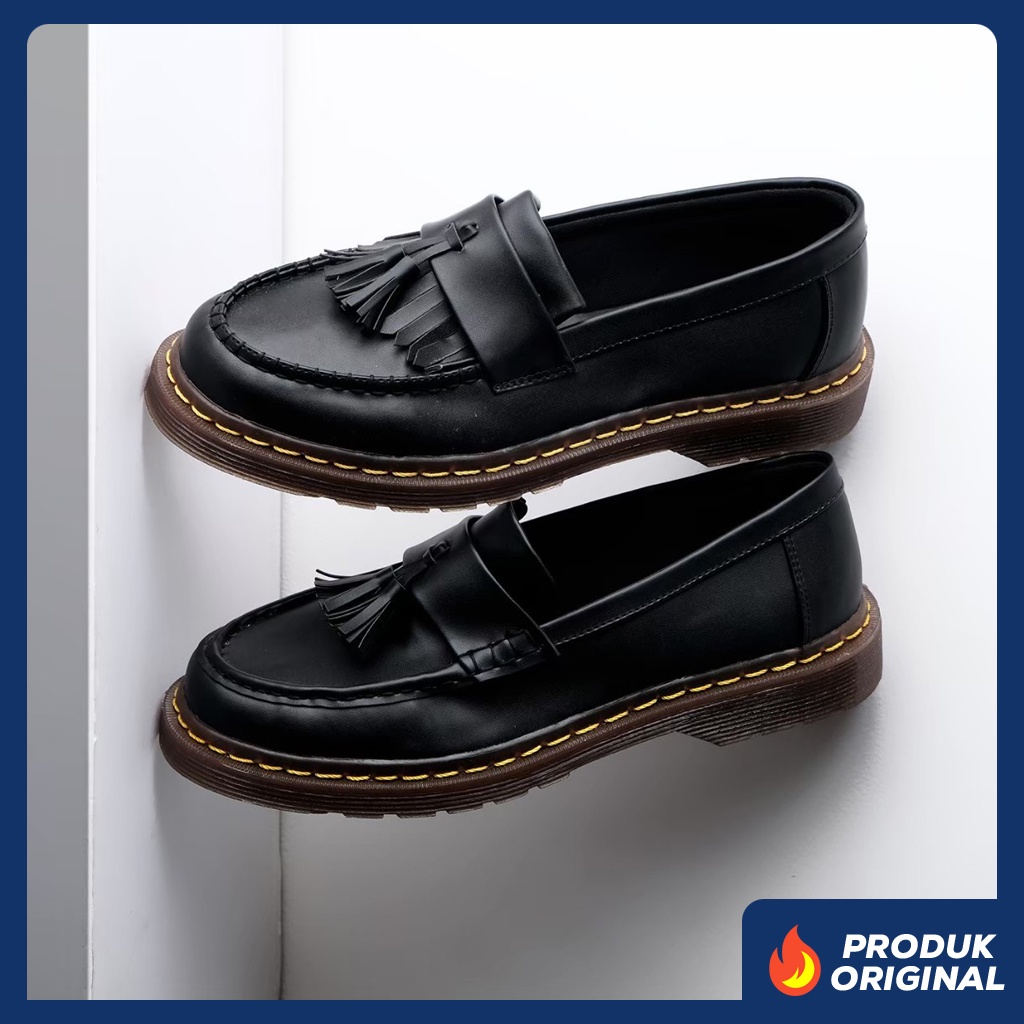 ZIGGY BLACK ORIGINAL x JACK Sepatu Loafers Hitam Pria Slip On Formal Casual Kerja Kantor Slop Resmi Kantoran Pesta Wedding Kondangan Nikah Selop Jalan Santai Hangout Kuliah Modern Penny Loafer Semi Kulit Premium Footwear Keren Terbaru Kekinian Branded