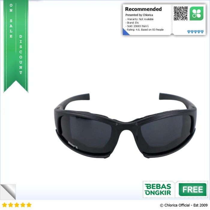 Kacamata Olahraga Daisy X7 Kacamata Sepeda Dengan 4 Lensa