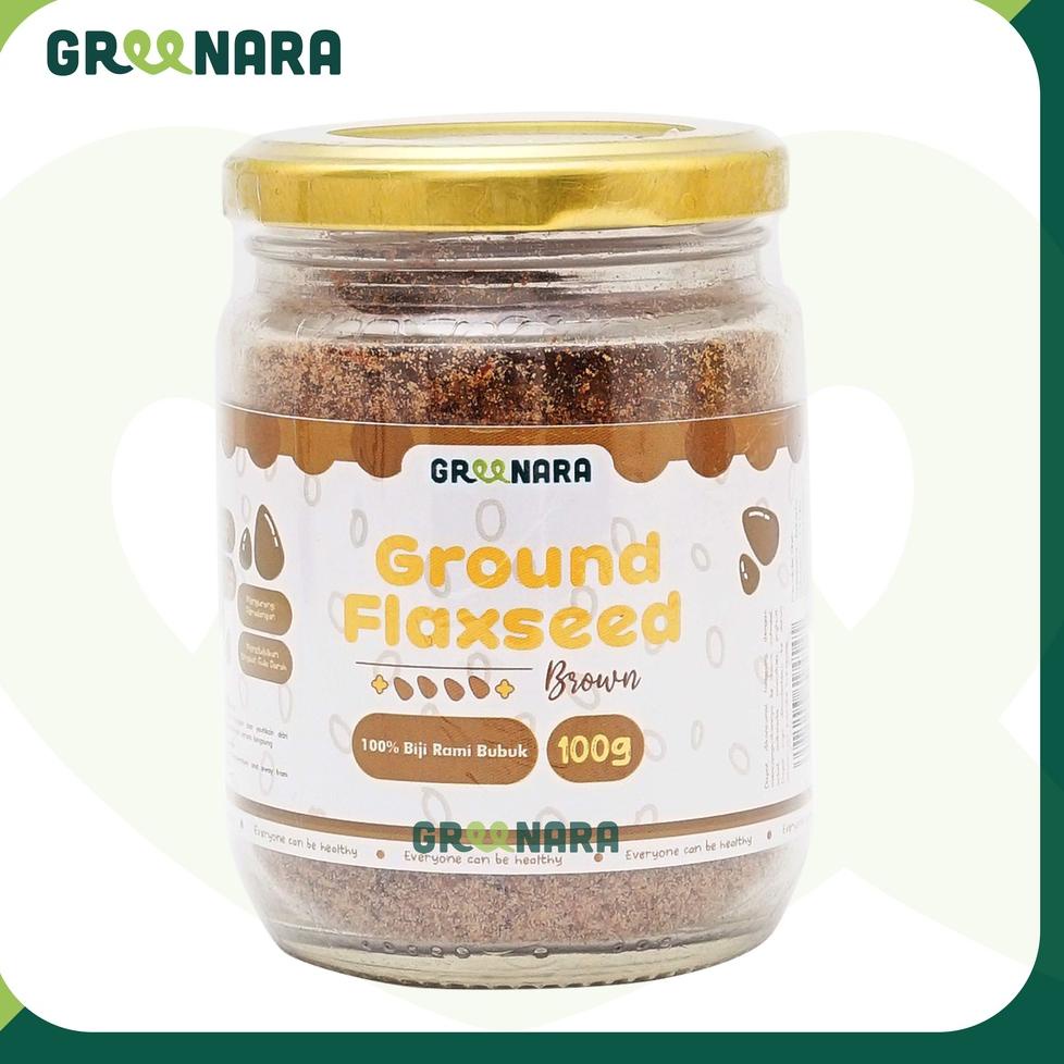 

[Miliki Juga] Greenara Ground Brown Flaxseed 100gr / Bubuk Flaxseed Coklat 100 gram 06Z