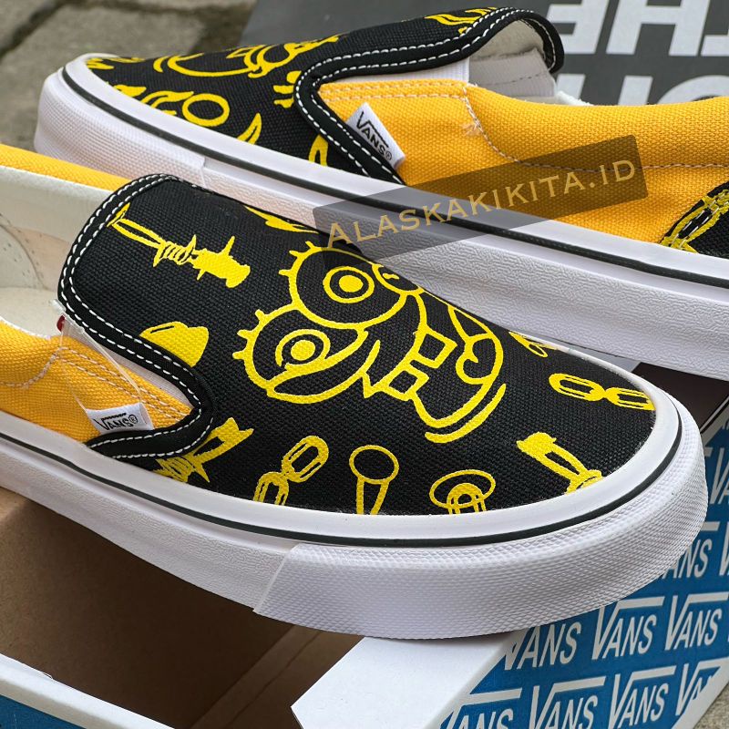 Vans Slip On Pro Skate X spongebob Giglioti // Sepatu Vans Slip On Cowok Cewek