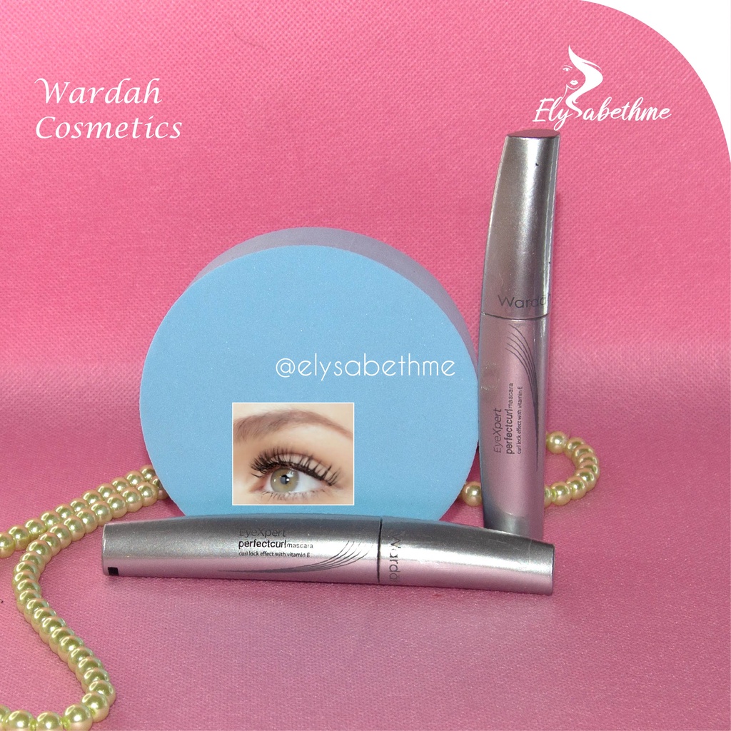 ✿ELYSABETHME✿ 🅆 🄰 🅁 🄳 🄰 🄷 Wardah Mascara Perfect Curl / Aqua lash fiber maskara penebal dan penghitam bulu mata