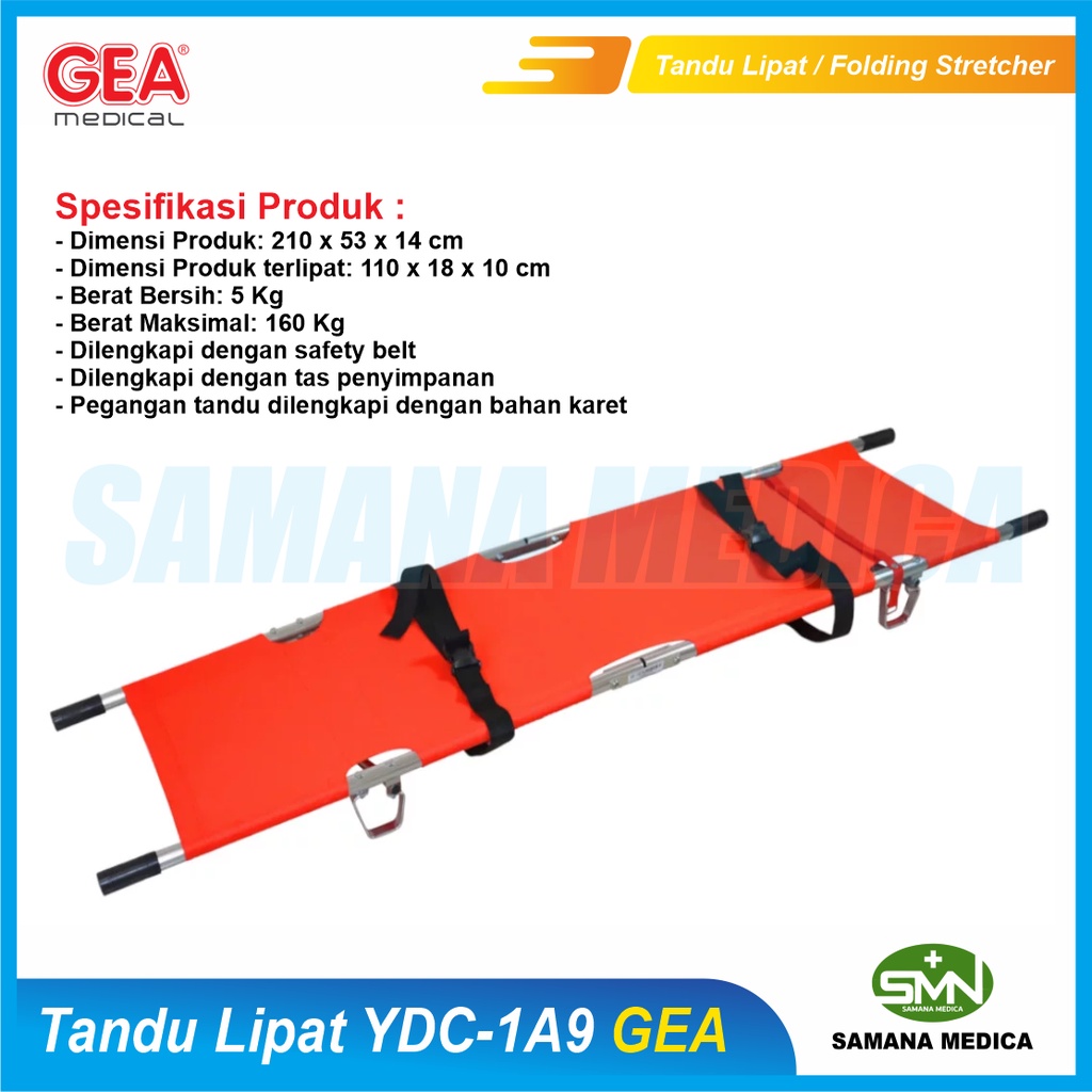 Tandu Lipat 2 / Folding Stretcher 2 GEA - YDC 1A9 Aluminium Kuat Murah