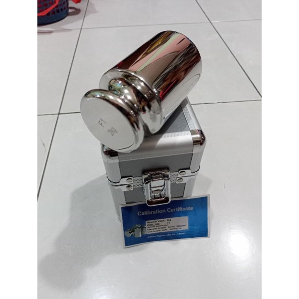 Batu Timbangan F1 2kg atau Anak Timbangan F1 2 kg Stainless 304 Osuka