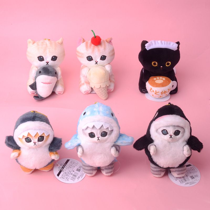 Dekorasi Liontin Plush Kucing Udang Goreng Nyaman Untuk Hadiah Xmas Anak