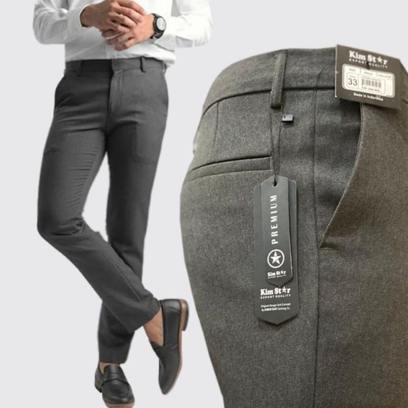 Master kasual Celana panjang Slimfit Pria Kasual Bahan kantoran Celana Terlaris Ukuran 27-44