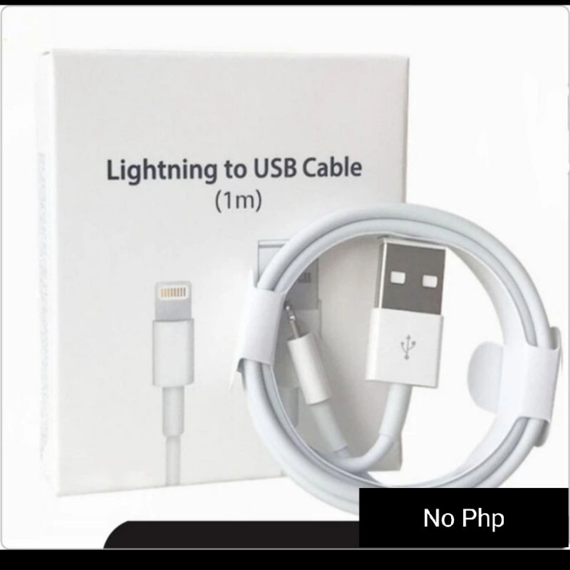 ADAPTOR + KABEL DATA IPON 5 6 7 8 USB LIGHTNING 1M 2M