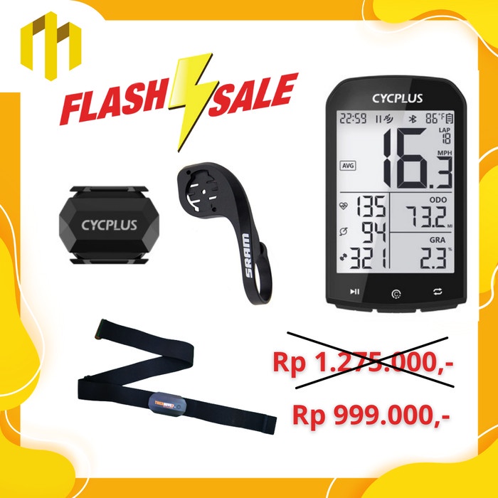 Paket Lengkap CYCPLUS Speedometer Garmin Xoss Magene Igpsports Wahoo