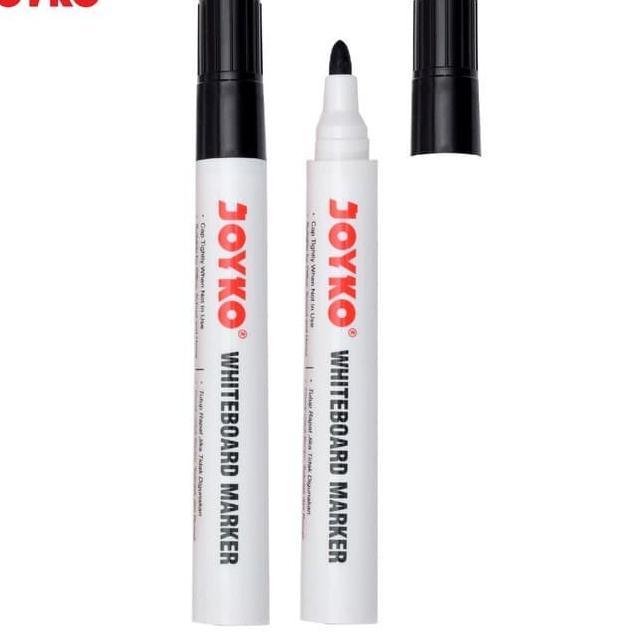 

╔║╗ Whiteboard Marker - Spidol HITAM Black Joyko WM-28 1Pack / 12Pcs