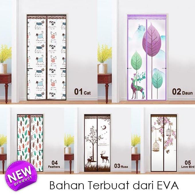 Tirai Magnet Anti Nyamuk-Tirai Magnet PVC-Tirai Magnet Ber-AC Tebal