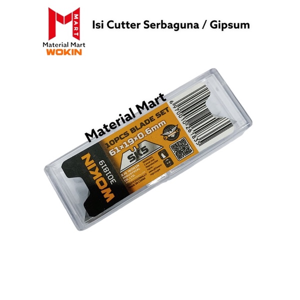 Isi Ulang Cutter Utility | Refill Cutter Serbaguna | Isi Pisau Gipsum | Material Mart